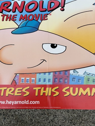 Vintage Hey Arnold The Movie Nickelodeon Cutout Promo doppelseitiges Poster 2002 - Bild 7 von 23