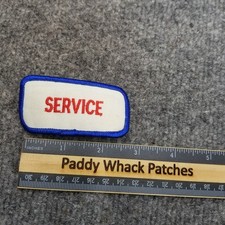 Vintage Service Patch Work Uniform Name Tag Mechanic Car Shop V8t