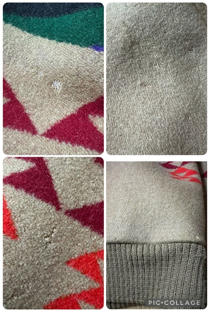 Pendleton Vintage USA Made Native Pattern Wool Bl… - image 8