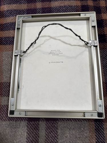 Michael John 1976Signed Print Victorian House Drawing Framed&Matted. - Picture 4 of 6