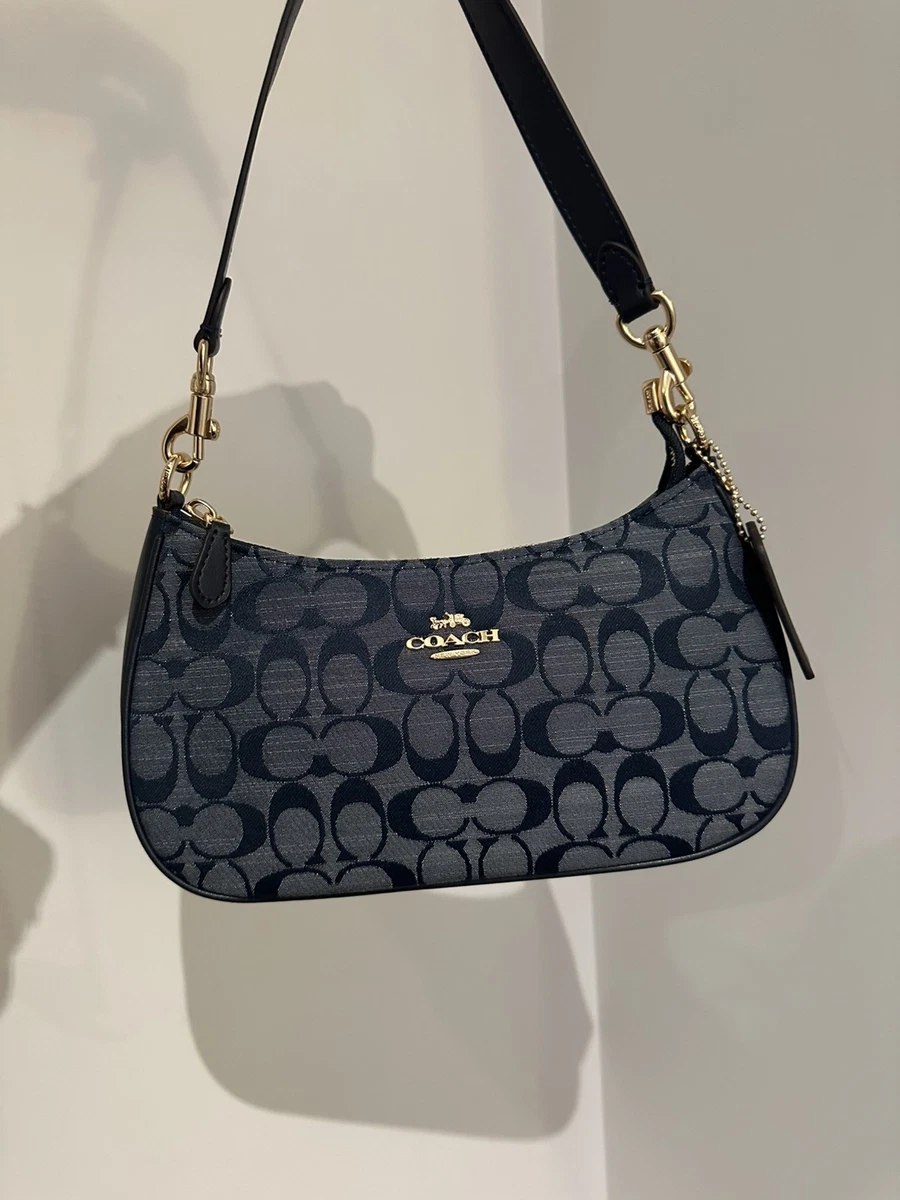 Coach Blue Signature Handbag for sale | eBay