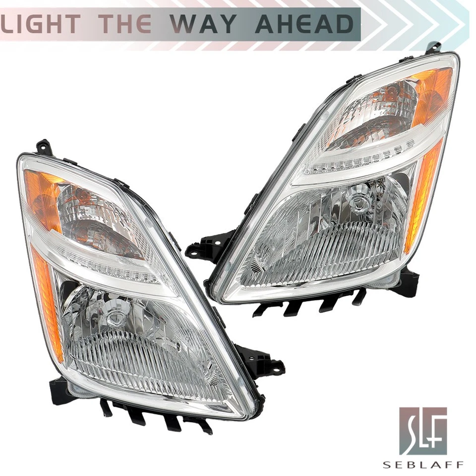 Faro halógeno izquierdo+derecho estilo fábrica para Toyota Prius 2006 2007 2008 2009 Foto 2 de 4