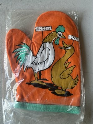 canard Rovennaise Oven Mitt Rouen Duck Vintage Mitten: Rare