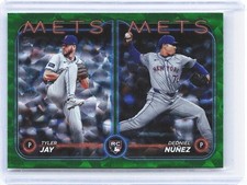 2024 Topps Update #US82 Dedniel Nunez / Tyler Jay RCOM Green Crackle Foilboard