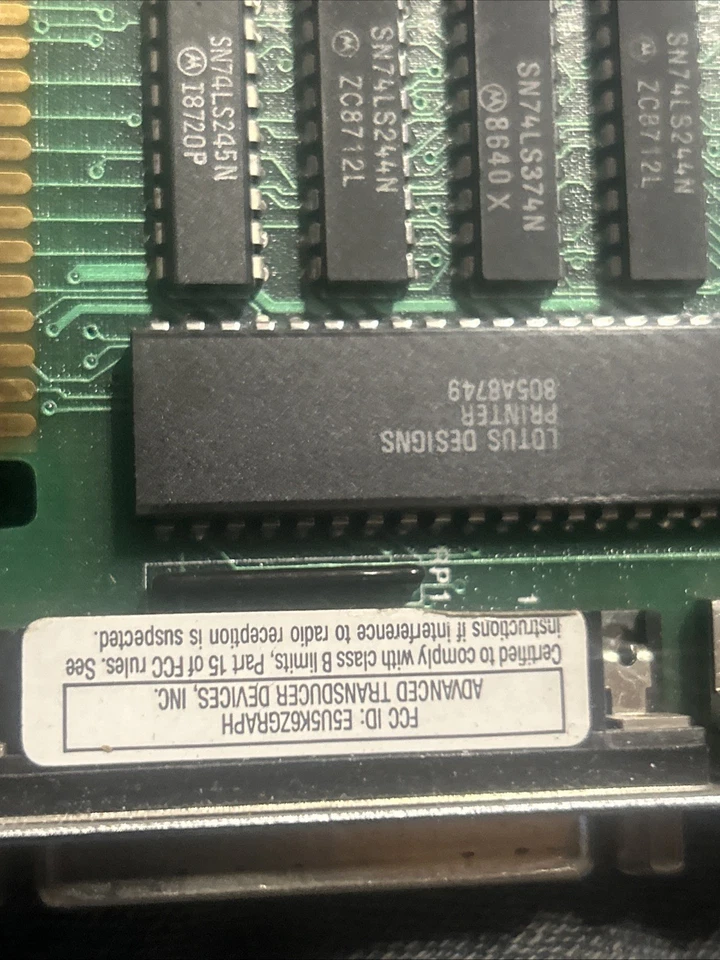 LOTUS DESIGNS SNOWBALL graphics Card For IBM/XT Vintage Computers. - Image 4 of 4