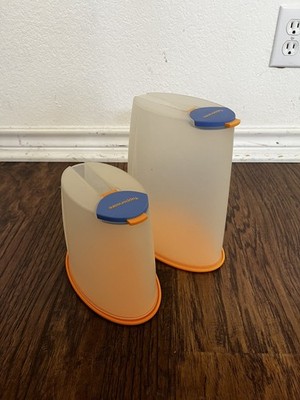 2 Tupperware Cereal Premium Line Containers (Mango & Blue color)