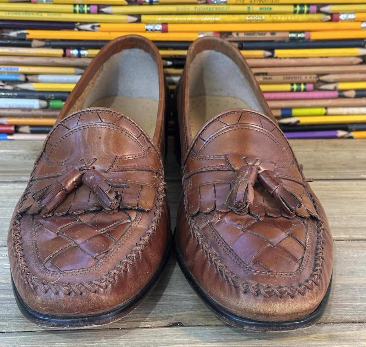 LAST CHANCE: Giorgio Brutini Le Glove Woven Tasseled Loafers $_57.JPG?set_id=8800005007 main image 2