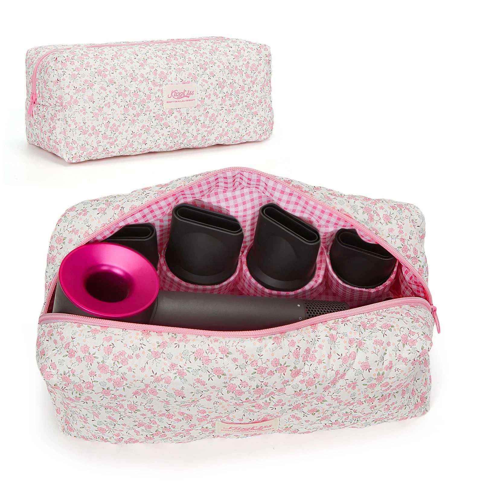 Hair Tools Travel Bag Compatible with Dyson Airwrap Cute Floral Travel Case f...