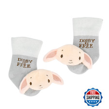 Kids Preferred Harry Potter Dobby Baby Rattle Socks Newborn-9M Plush Soft Develo