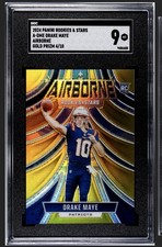 DRAKE MAYE GOLD 2024 PANINI ROOKIES & STARS AIRBORNE GOLD PRIZM 4/10
