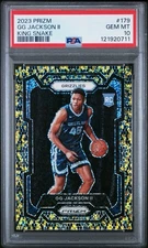 2023-24 Panini Prizm GG Jackson II King Snake Prizm Rookie RC #179 PSA 10 SSP