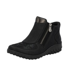 Rieker Damen Stiefelette mit Reißverschluss und losen Einlagen 59558