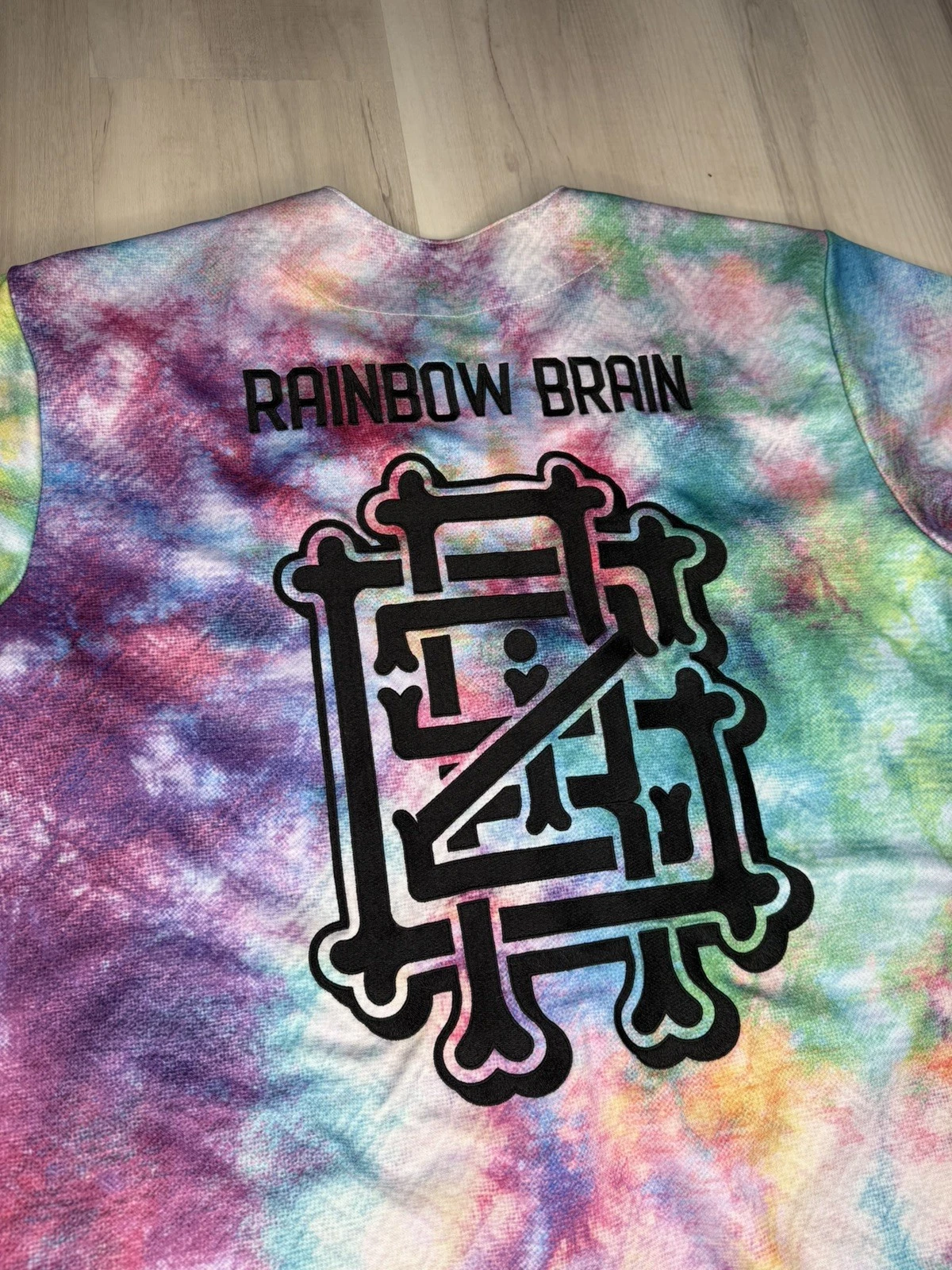 DJ Rainbow Brain Baseball Jersey