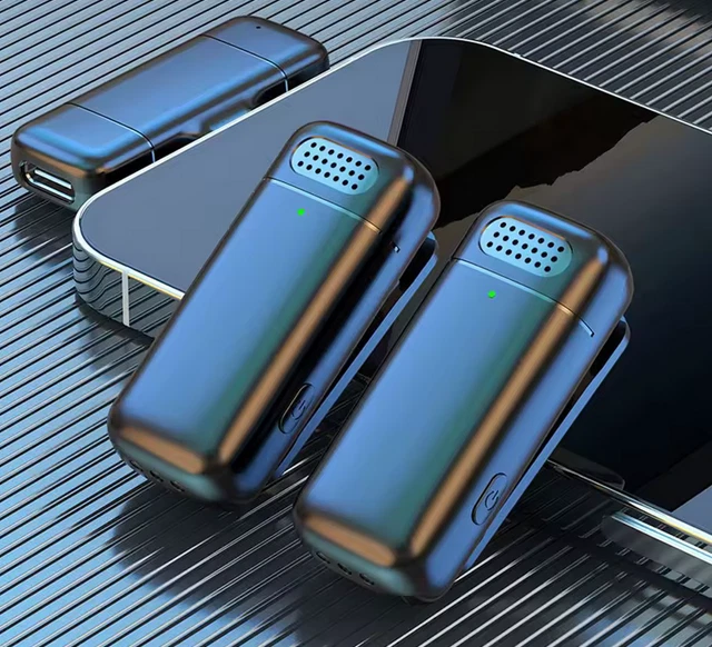 Bluetooth Wireless Lavalier Mikrofon Mini Ansteckmikrofon Handy-Live-Stream TON - Bild 3 von 4