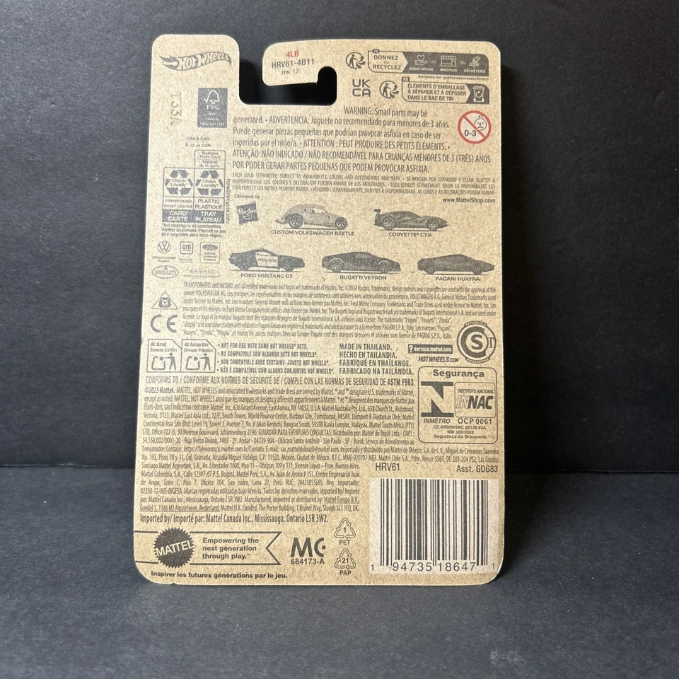 🔥🛞 2024 Hot Wheels Silver Label Transformers Series 4/5 Bugatti Veyron - Image 4 of 4