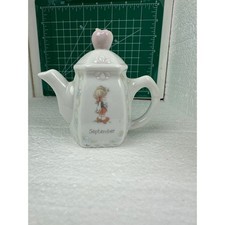 Precious Moments September Teapot Enesco Porcelain Figurine Collectible