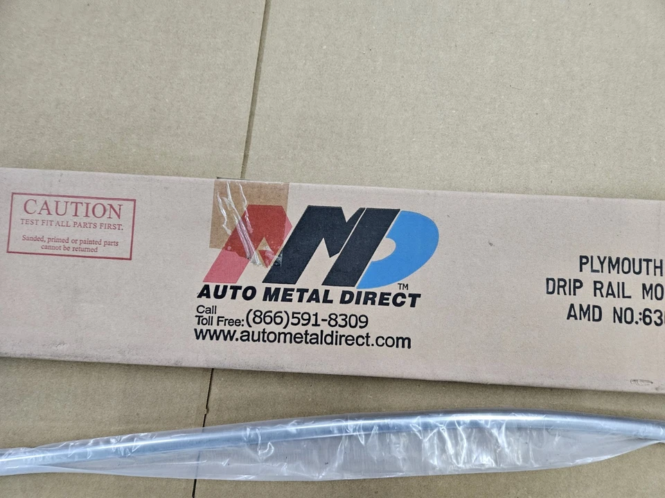 MOPAR REPRODUCCIÓN AMD 67-69 PLYMOUTH CUDA RIEL DE GOTEO MOLDURAS CUPÉ/NOTCHBACK Foto 2 de 4