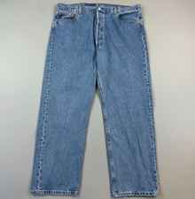 Vintage Levis 501 Jeans Mens 40x30 Medium Wash Original Fit Button Fly Y2K