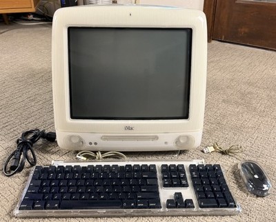 VTG Apple M5521 IMAC G3 White Snow PPC G3 500MHz 128MB RAM 30GB/DVD/56K OS 9.0.4