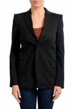 Dsquared2 Wool Black One Button Women's Blazer US XS IT 38
