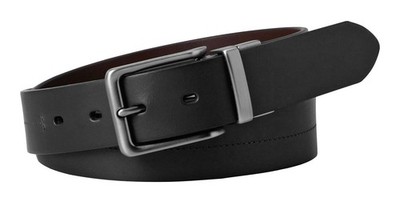 FOSSIL Brandon Reversible Belt W110 Gürtel Black schwarz dunkelbraun Neu
