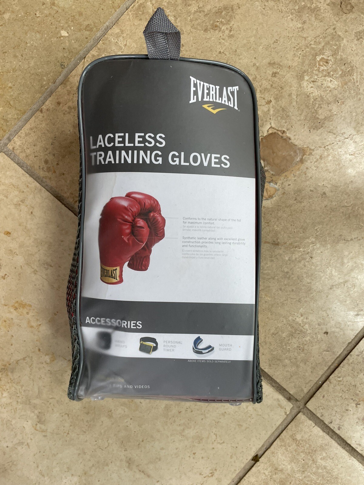 Everlast 14oz Laceless Boxing Gloves Red (2964) perfect for beginners