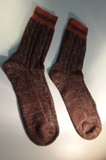 SCOTT 1 PAIRE DE CHAUSSETTES D'HIVER EN COTON BIO FR 39-41 BICOLORE DÉGRIFFÉE