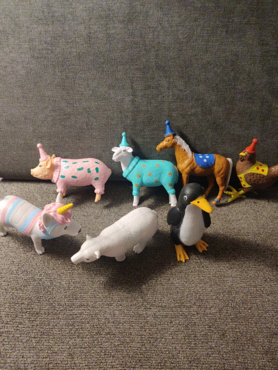 Target Bulls Eye Plastic Animals Farm Animals In Party Hats Arctic Unicorn