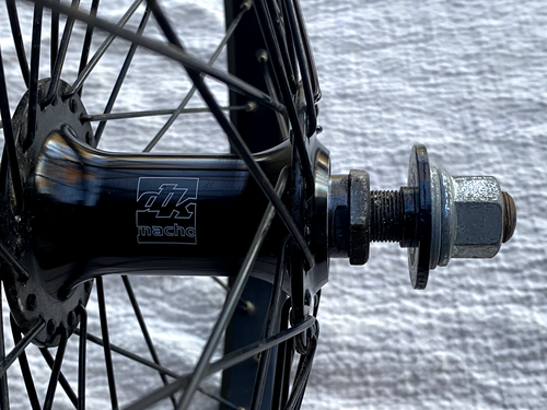 Mid School DK Macho Hubs SUN ZX25 Rims Bmx Wheel Set - 14mm - 14t Driver - RHD - Picture 12 of 18