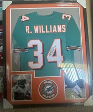 RICKY WILLIAMS Signed Framed Jersey  JSA AUTHENTICATED