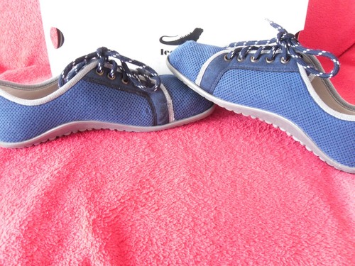 Leguano Damen Halbschuhe Freizeitschuhe Gr. 39 Barfußschuhe blau mit Schnürung - Bild 12 von 13