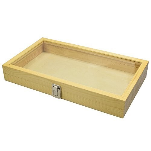 New Natural Wood Burgundy Cufflinks Display Organizer Storage Box Case - Picture 4 of 4