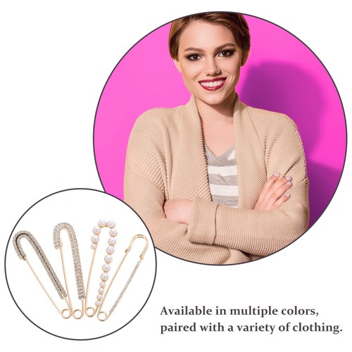 4 Pcs Boucle Anti achats Explosion Épingles de Sécurité Décoratives pour Vêtements Robe Mère