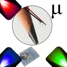 100 X 12v 0807 0805 Micro Smd Pre-wired Led Light Rgb Slow Auto Change 6v 9v 18v