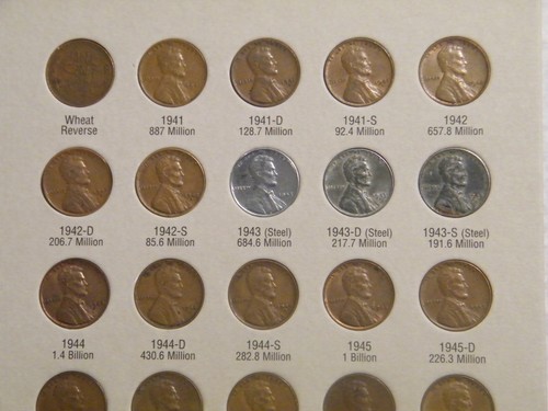 Higher Grade set 1941-1974 PDS Lincoln Wheat & Memorial Penny Cent G-BU 90 coins - 第 10/10 張圖片