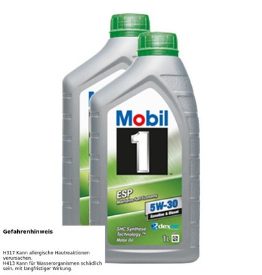 2x MOBIL 1 MOTOR�L ESP FORMULA 5W-30 MOTOREN�L ENGINE OIL 151056 1L