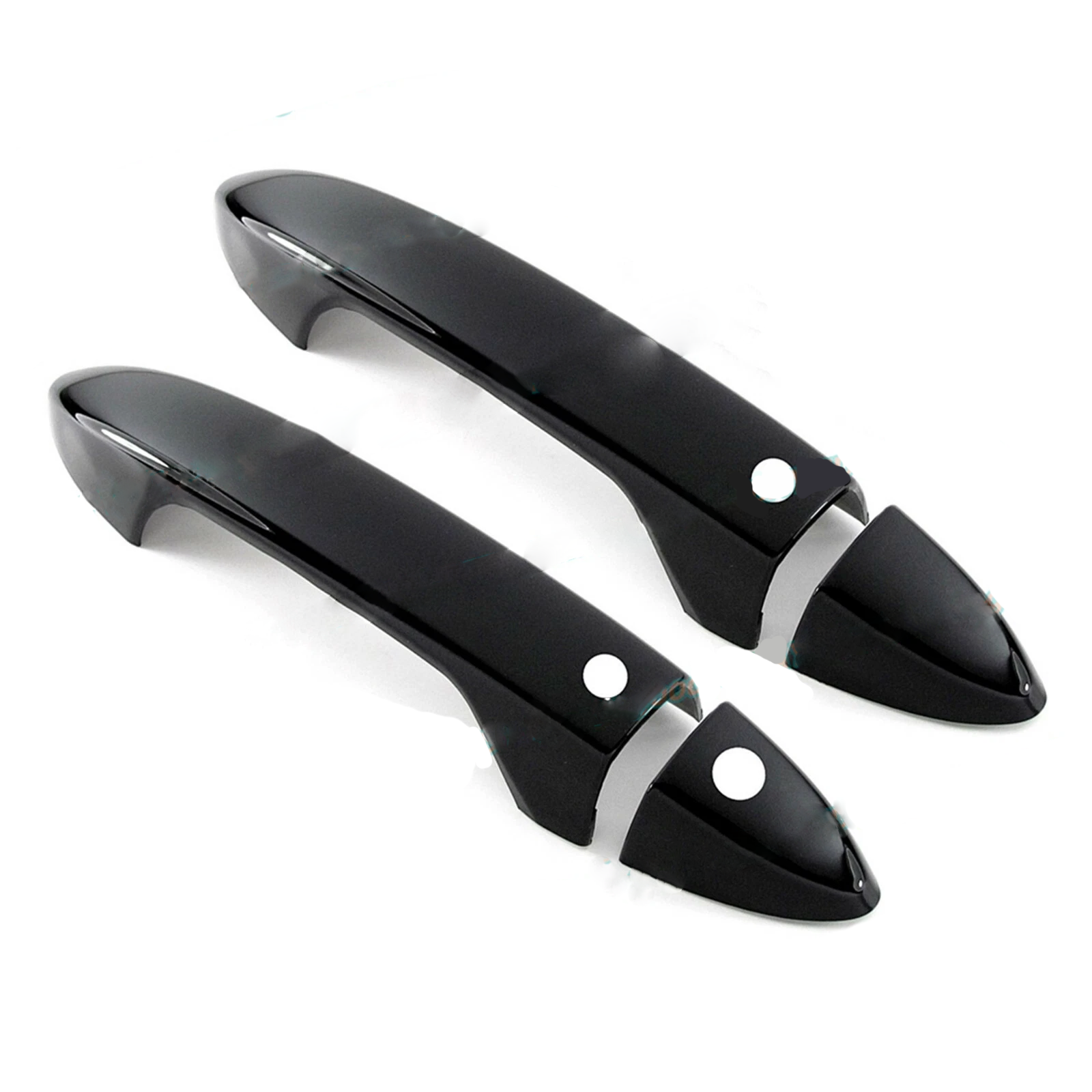 For 13-17 Honda Accord Coupe Glossy Black Side Smart Door Handle Covers Trims
