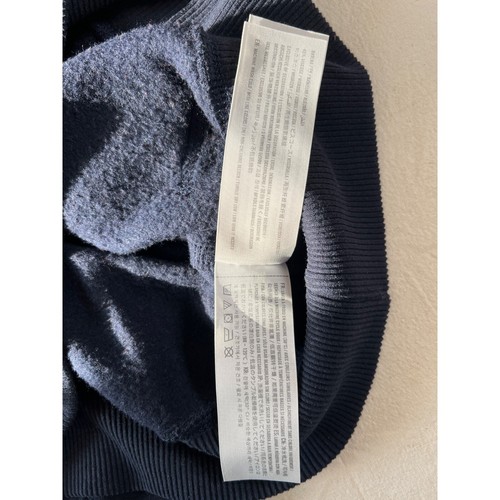 Sudadera de lana azul marino Albercrombie and Finch para hombre talla XS con cremallera cuello con borde tartán - Imagen 9 de 10