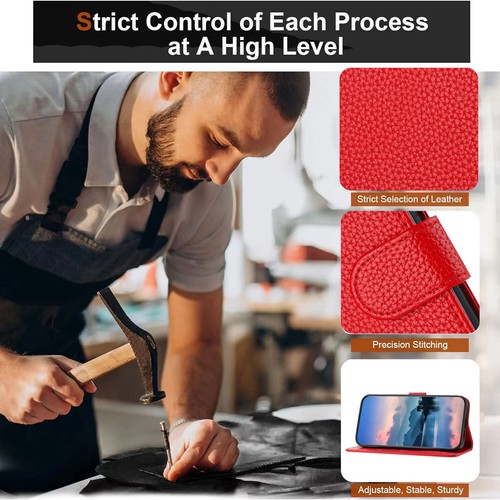 Litchi Pattern PU Leather Flip Wallet Case For Google Pixel 9A/9 Pro XL/9Pro/8/7 - Picture 11 of 36