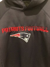 NFL New England PATRIOTS YOUTH XL LOGO TECH HOODIE HOODED SWEATSHIRT NAVY BLUE