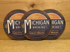(3) Michigan Brewing Co. Coasters - 3 3/4 Inc...