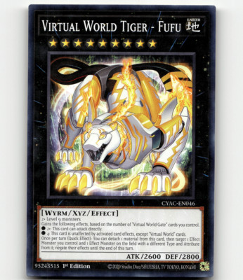 Yugioh Virtual World Tiger - Fufu Cyberstorm Access CYAC-EN046 Common