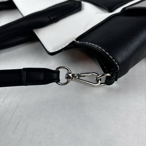 Borsa a tracolla ecopelle canna borsetta tasca esterna tracolla staccabile - Foto 13 di 15