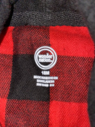 Toddler Flannel With Hood - 第 2/2 張圖片