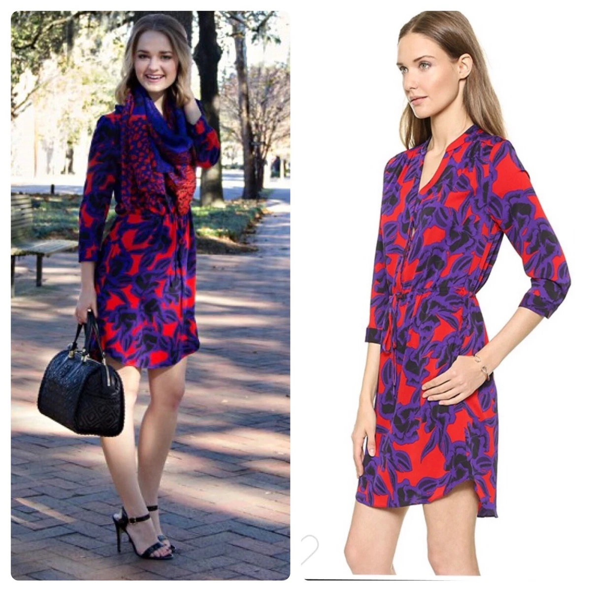 Dvf top freya dress