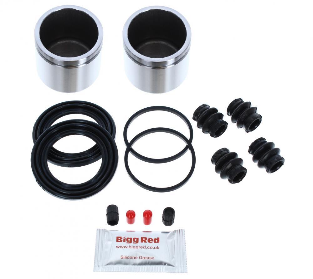 for CHRYSLER PT CRUISER FRONT Brake Caliper Seal Rebuild Repair Kit +Pistons