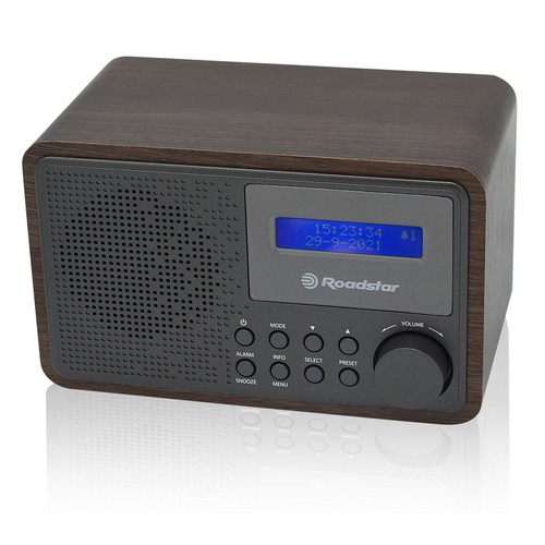 Radio Portátil Digital Vintage DAB/ DAB+/ FM Conectado a Red o Pilas Despertador - Imagen 8 de 9