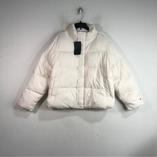 Fabletics Essential Zip Up Puffer, Women's Size XL - Bone White