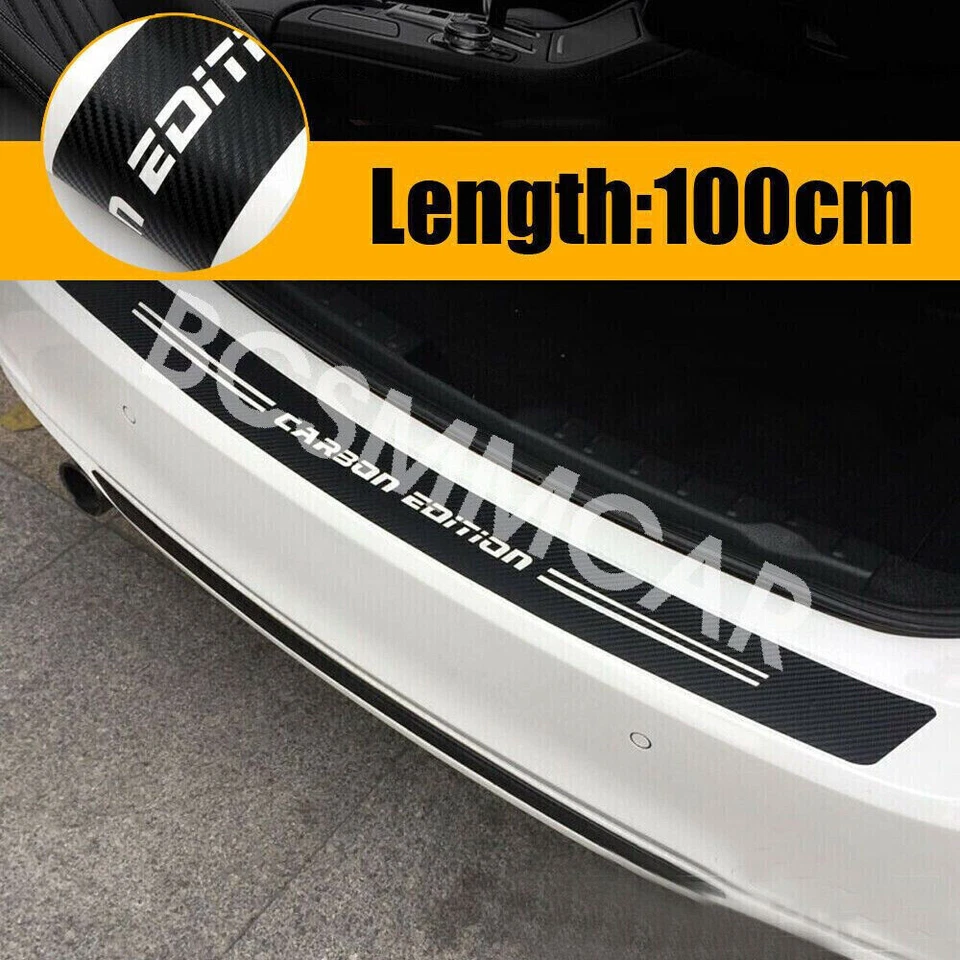 Car Truck Trunk Bumper Sticker Guard Protector Anti-Scratch Stripe Sticker 100cm — 第 2/4 张图片