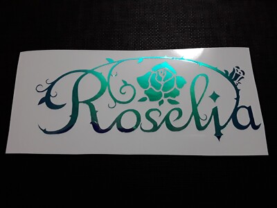 Roselia BanG Dream Holo Foil Holographic Blue Sticker Vinyl Decal Waterproof!